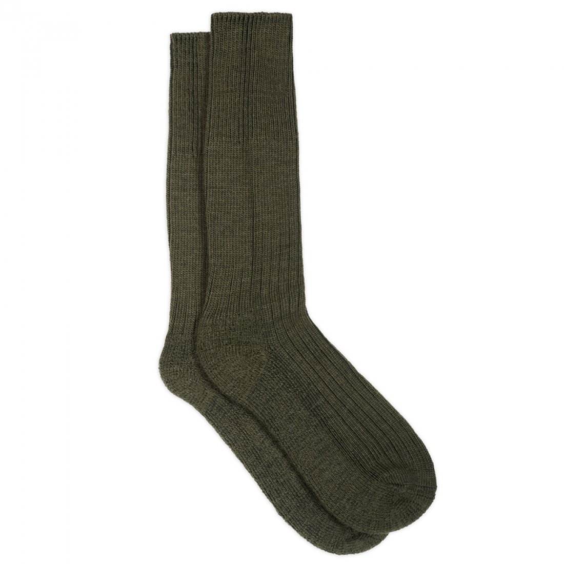 Alpine Wool Socks - Olive - Silverstick - Natural Collection