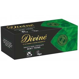 Divine Dark Chocolate Mint Thins - 200g