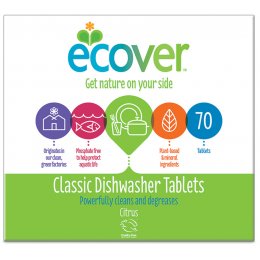 Ecover Dishwasher Tablets XL Pack - Citrus - Pack of 70