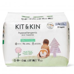 Kit & Kin Disposable Nappies - Maxi+ Size 4 - Pack of 32