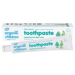 Green People Organic Children's Fluoride Free Toothpaste - Spearmint & Aloe Vera - 50ml
