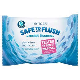 Natracare Safe to Flush Moist Tissues - 30 Wipes