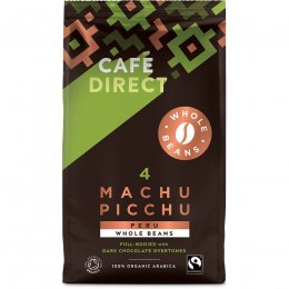Cafédirect Fairtrade Organic Machu Picchu Coffee Beans - 750g