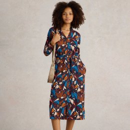 White Stuff Organic Annie Shirt Dress - Navy