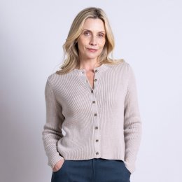 Nomads Organic Button Thru Cardi - Sand