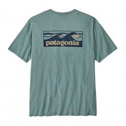 Patagonia Men's Boardshort Logo Pocket Responsibili-Tee - Blue Sage