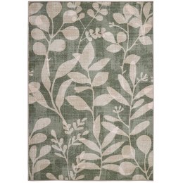 Eco-Washable Green Eden Leaves Rug - 160 x 230cm
