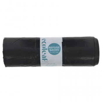 Ecoleaf Recycled Refuse Sacks - 110L - Roll of 8