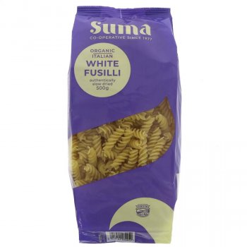 Suma Organic Cooperative White Fusilli Pasta - 500g