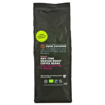 Equal Exchange Organic Whole Beans Medium Roast Coffee - 1kg