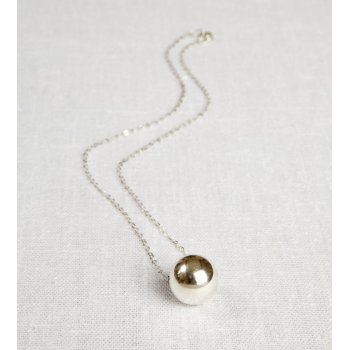 La Jewellery Recycled Silver Planet Necklace