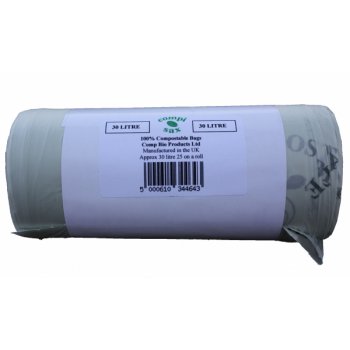 Compostable Bin Liners - 30L - Roll of 25