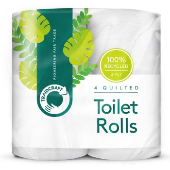Traidcraft Recycled Toilet Roll - Pack of 4