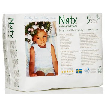 Naty by Nature Babycare Pull On Disposable Pants - Junior - Size 5 - Pack of 20