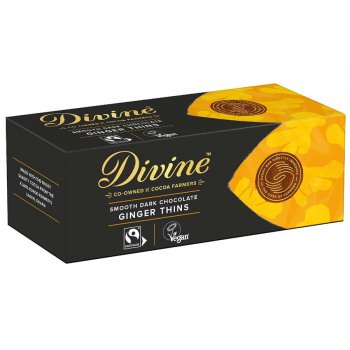 Divine Dark Chocolate After Dinner Ginger Thins 200g