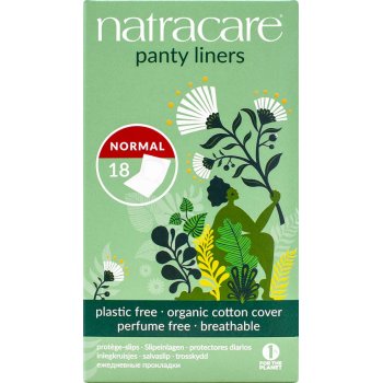 Natracare Organic Cotton Panty Liners - Individually Wrapped - Pack of 18