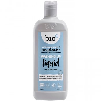 Bio D Concentrated Washing Up Liquid - Fragrance Free - 750ml