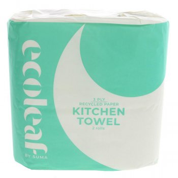 Ecoleaf Recycled Paper Kitchen Towel - Pack of 2
