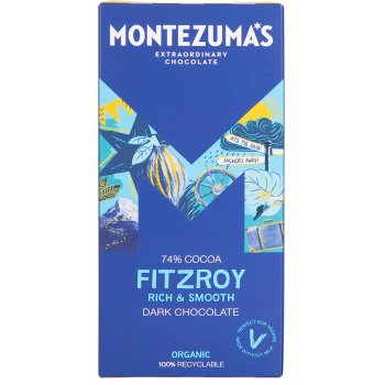 Montezumas Fitzroy Organic 74 percent  Dark Chocolate - 90g