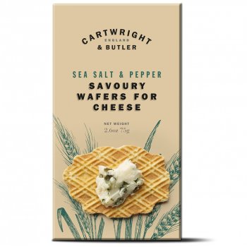 Cartwright & Butler Wafers for Cheese with Sea Salt & Black Pepper - 75g