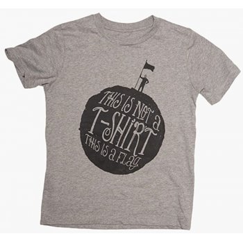 The Fableists This Is A Flag Organic Unisex T-Shirt - Grey