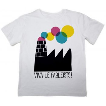 The Fableists Happy Factory Organic Unisex T-Shirt - White