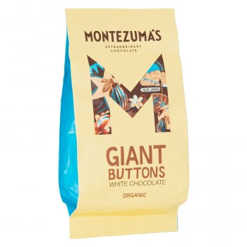 Montezumas Organic White Giant Buttons 180g