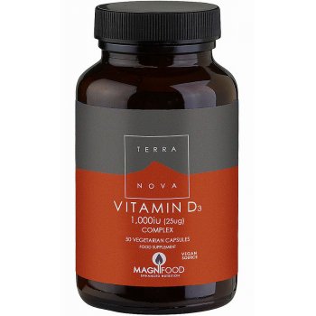 Terranova Vegan Vitamin D3 1000iu Complex Supplement - 50 Capsules