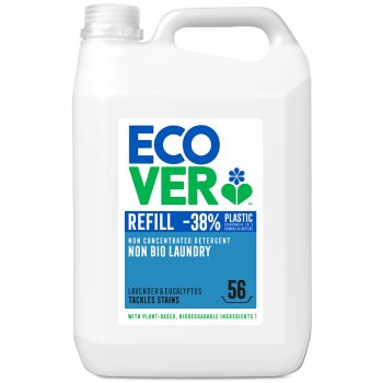 Ecover Non-Concentrated Non-Bio Laundry Liquid Refill - Lavender & Eucalyptus - 5L - 56 Washes