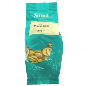 Suma Prepacks Organic Banana Chips 250g