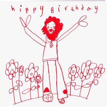 ARTHOUSE Unlimited Charity Hippy Birthday Card