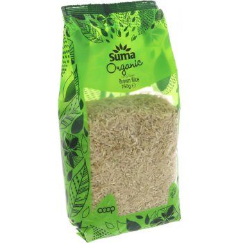 Suma Prepacks Organic Brown Long Grain Rice 750g