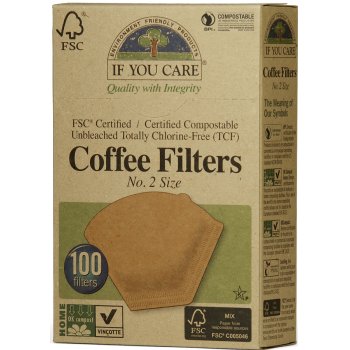 If You Care Compostable Unbleached Coffee Filters No.2 - 100 Filters