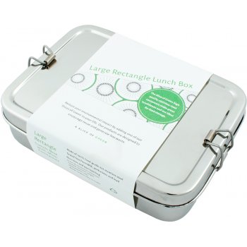 A Slice Of Green Large Rectangle Lunch Box with Mini Container