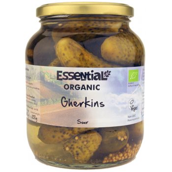 Essential Trading Organic Sour Gherkins - 680g