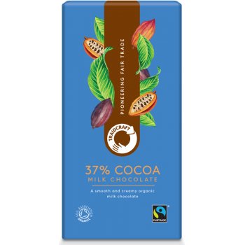 Traidcraft Fairtrade Organic Milk Chocolate 37 percent  Cocoa - 100g