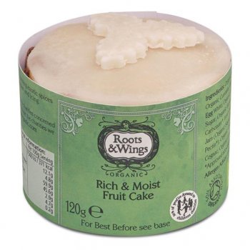 Roots & Wings Organic Mini Rich & Moist Fruit Cake - 120g