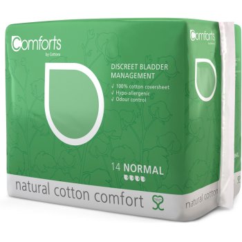 Comforts Discreet Bladder Management Pads - Normal - Pack of 10
