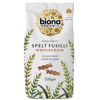 Biona Spelt Organic Fusilli Pasta - 500g