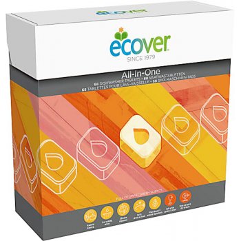 Ecover Dishwash Tablets - All In One - 68 Tablets