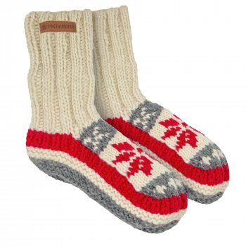 Womens Snowflake Lined Sofa Socks