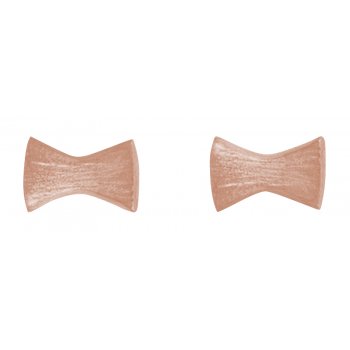 Kashka London Childrens Bows and Pins Rose Gold Earrings