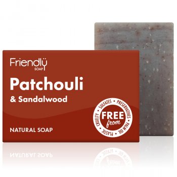 Friendly Soap Patchouli & Sandalwood Bath Soap - 95g