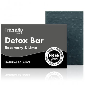 Friendly Soap With Activated Charcoal Detox Bar - 95g