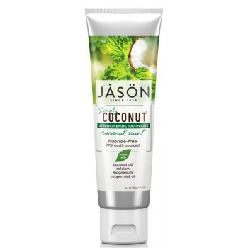 Jason Coconut Mint Strengthening Fluoride Free Toothpaste - 119g