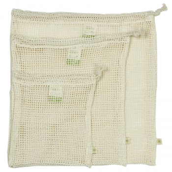 A Slice of Green Organic Cotton Mesh Produce Bags - Set of 3