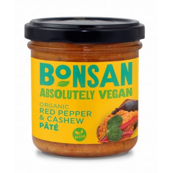 Bonsan Cashew & Bell Pepper Vegan Pate - 130g