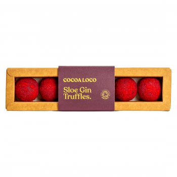 Cocoa Loco Handmade Sloe Gin Truffles - Box of 6