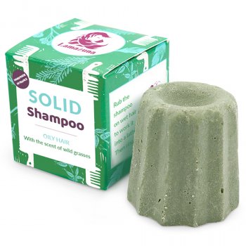 Lamazuna Solid Wild Grass Shampoo - Oily Hair - 55g
