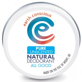 Earth Conscious Pure Unscented Natural Deodorant - 60g